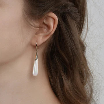 Retro Imitation Pearl Simple And Exaggerated Generous Earrings