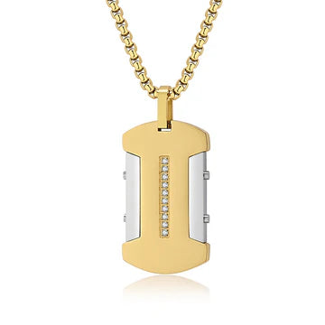 Stainless Steel Puzzle CNC Jeweled Pendant Titanium Steel Pendant Simple