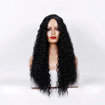 Medium Long Curly Hair Wave Synthetic Wigs