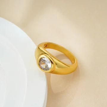French Retro Simple And Light Luxury Ring