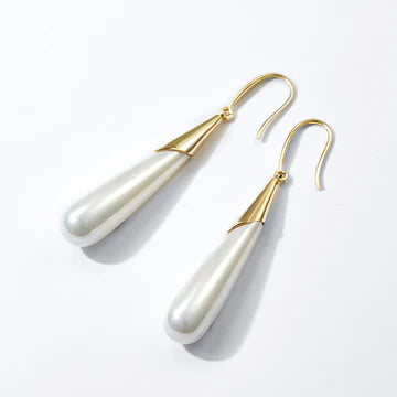 Retro Imitation Pearl Simple And Exaggerated Generous Earrings