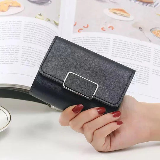 Women's Short And Simple Plaid Fashion Wallet