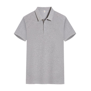Solid Color Polo Shirt Overalls