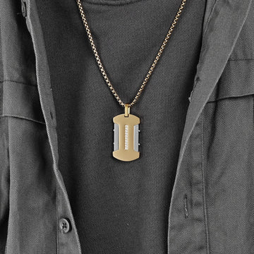 Stainless Steel Puzzle CNC Jeweled Pendant Titanium Steel Pendant Simple