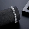 Copper Inlaid Zircon Crystal Bracelet Fashion Simple