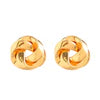 All-match Twisted Alloy Stud Earrings For Women