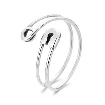 Elegance Retro Distressed Pin Little Finger Ring