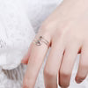 Elegance Retro Distressed Pin Little Finger Ring