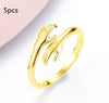 Alloy Simple Hands Hug Ring Opening Adjustable Jewelry